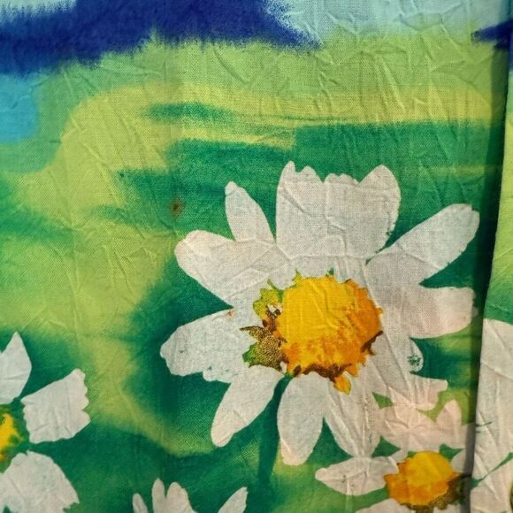 Jams World Short Sleeve Floral Button Down Top Size M - Picture 3 of 6